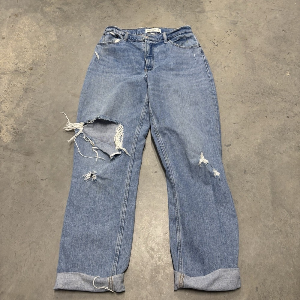 Abercrombie & Fitch High Rise Women Jeans - Light Blue